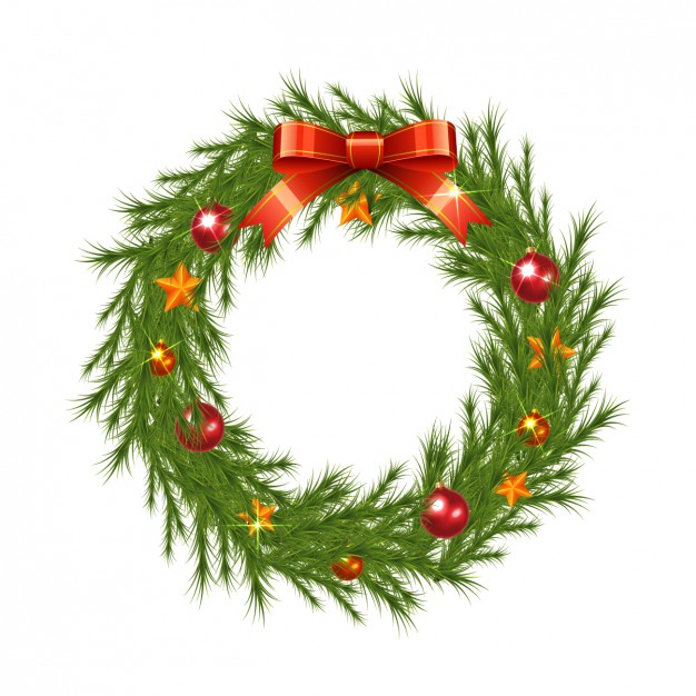 626x626 Free Vector Image Christmas Wreath Christmas Wreath Vectors Photos