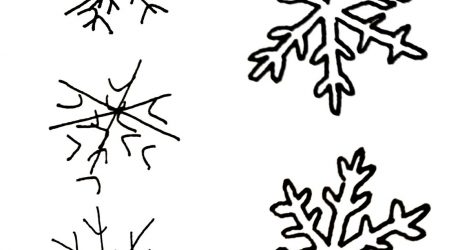 471x250 Snowflake Drawing Black And White Easy Christmas Vector Thing Line