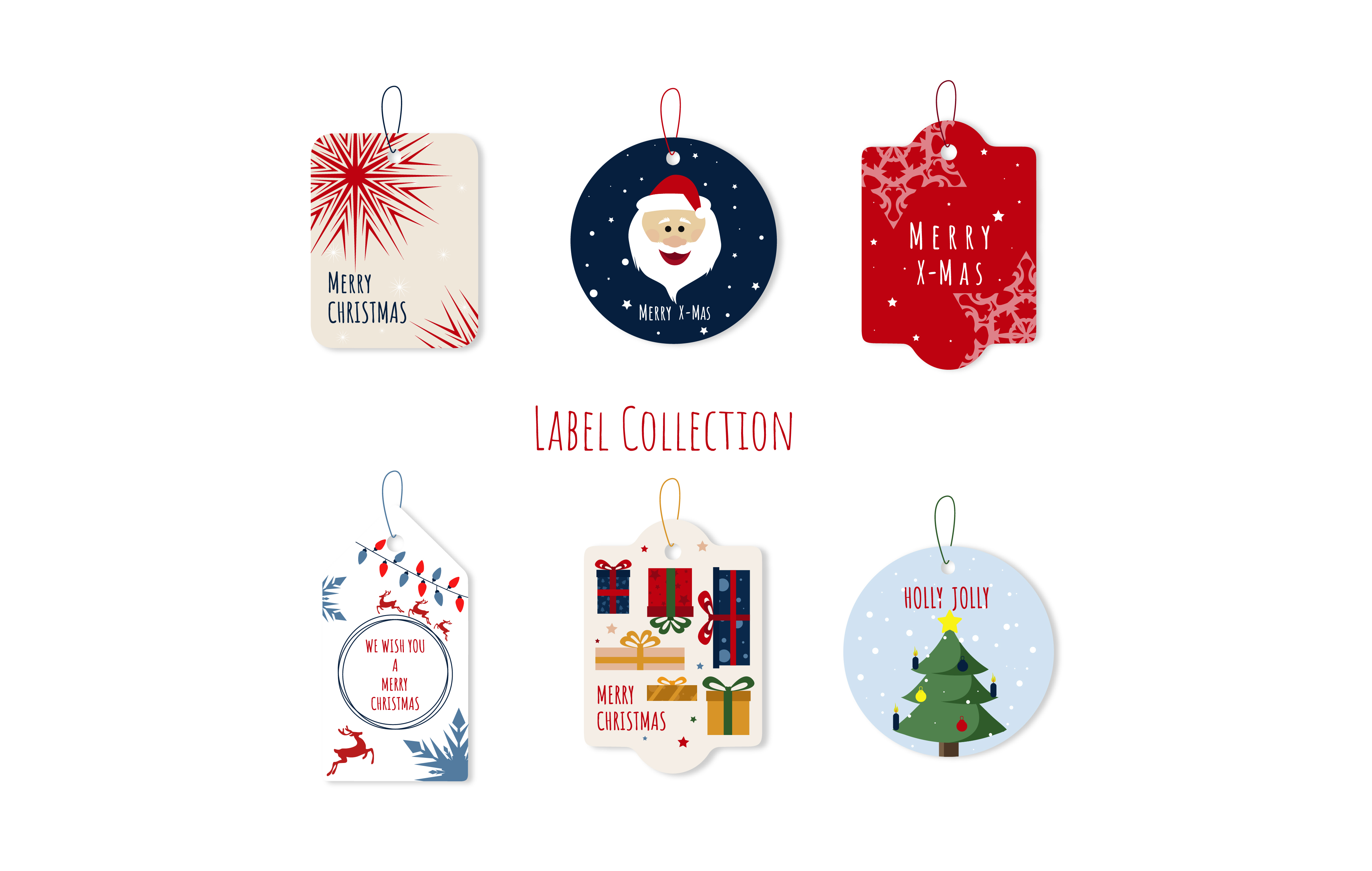 Christmas Label Collection 4267x2709 Christmas Label Collection