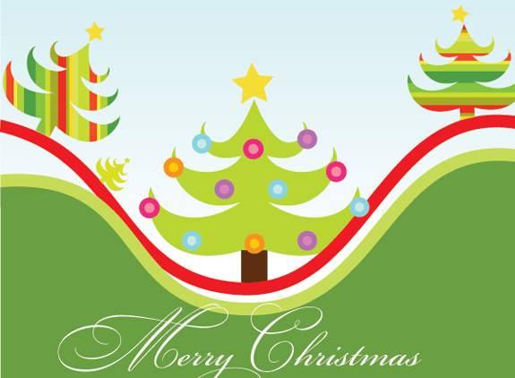 575x422 Free Merry Christmas Vector Graphics The Design Work