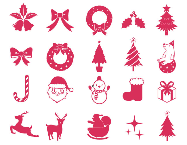650x504 Christmas Elements Vector Collection