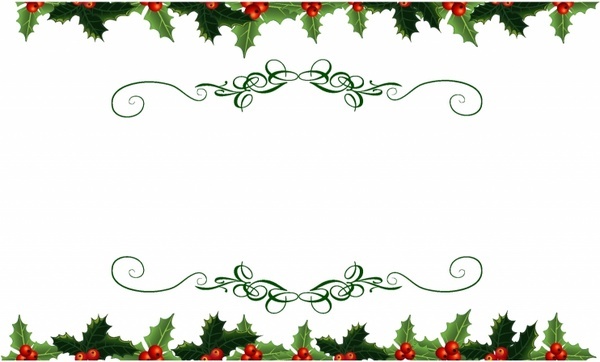 600x362 Christmas Holly Vector Free Vector Download