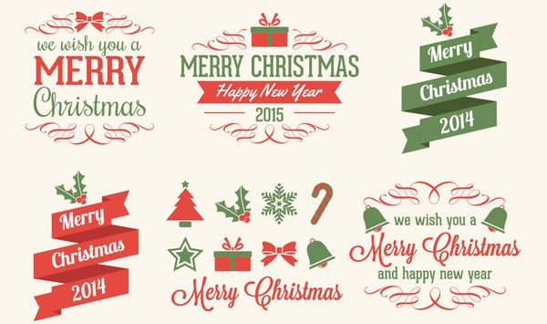 600x355 Free Christmas Vector Graphics Party Flyer Templates