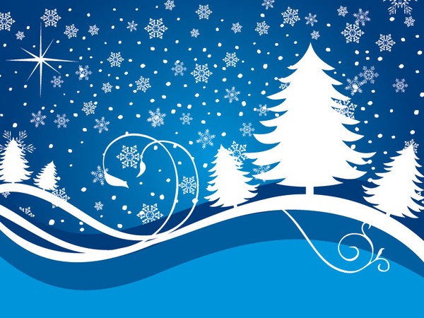 600x450 Wallpaper And Desktop For Pc Snowing Vector Graphic Christmas