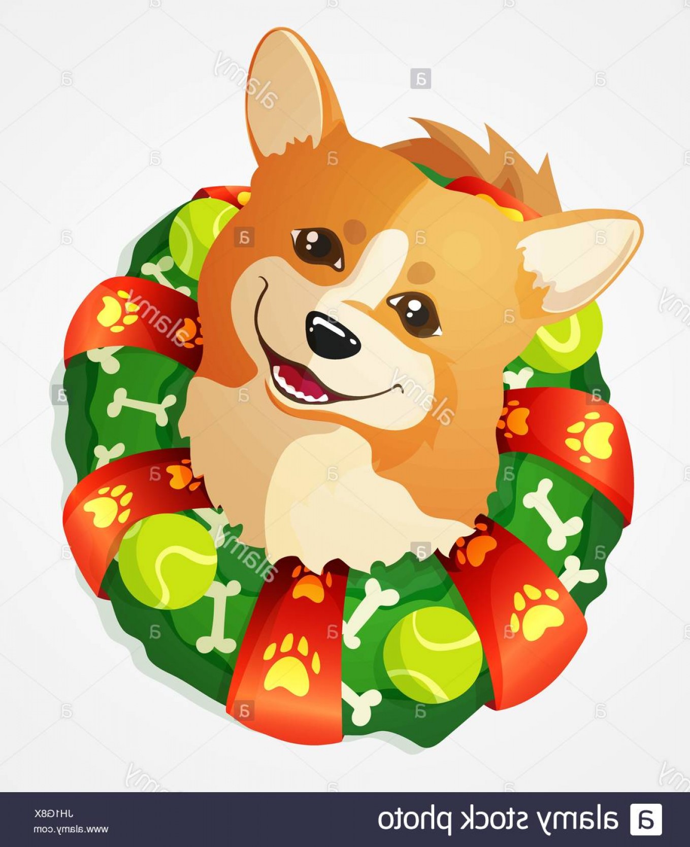 Corgi Christmas Vector Soidergi 1359x1668 Corgi Christmas Vector Soidergi