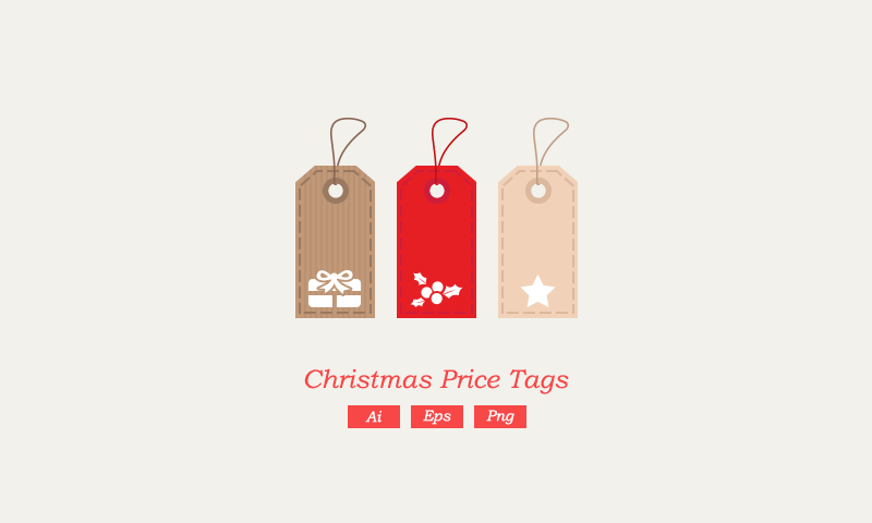 Freebie Christmas Vector Price Tags 800x480 Freebie Christmas Vector Price Tags