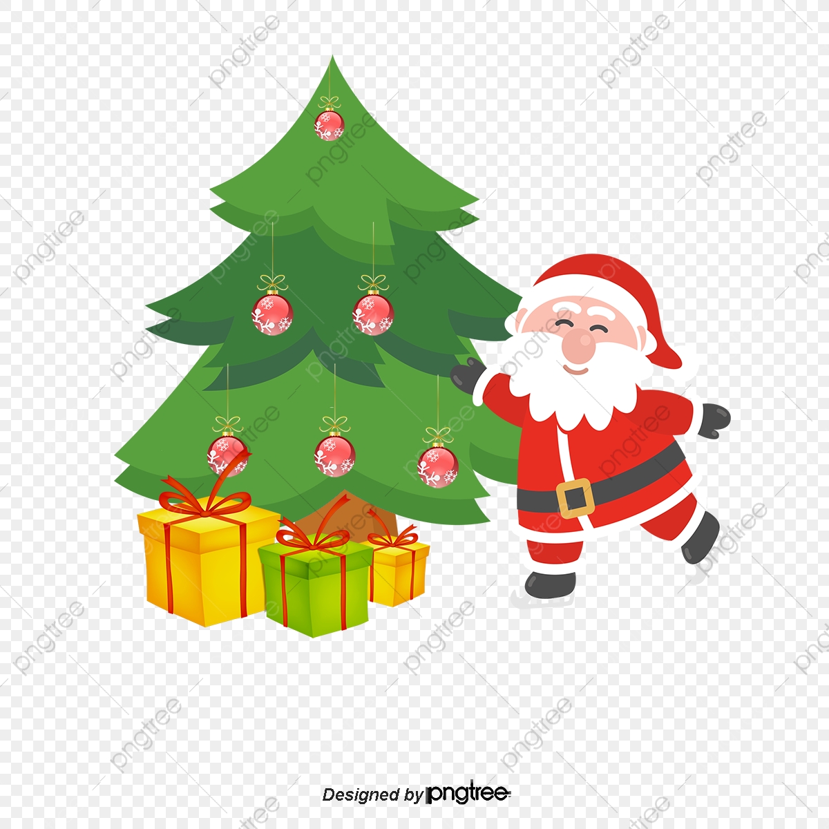 Santa Claus Christmas Tree Decoration Gift Vector Material, Santa 1200x1200 Santa Claus Christmas Tree Decoration Gift Vector Material, Santa