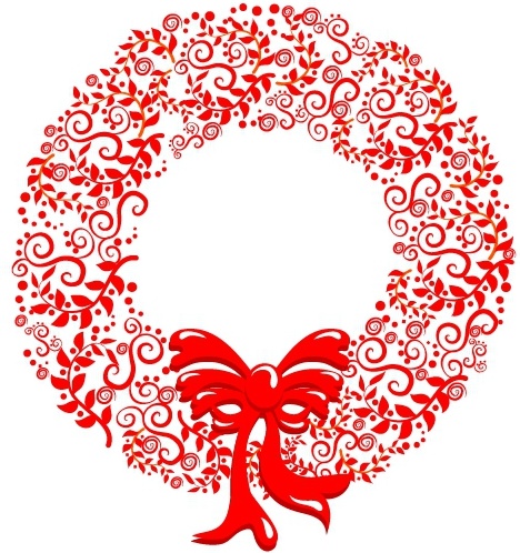 Stylized Christmas Wreath Free Vector In Adobe Illustrator 468x498 Stylized Christmas Wreath Free Vector In Adobe Illustrator
