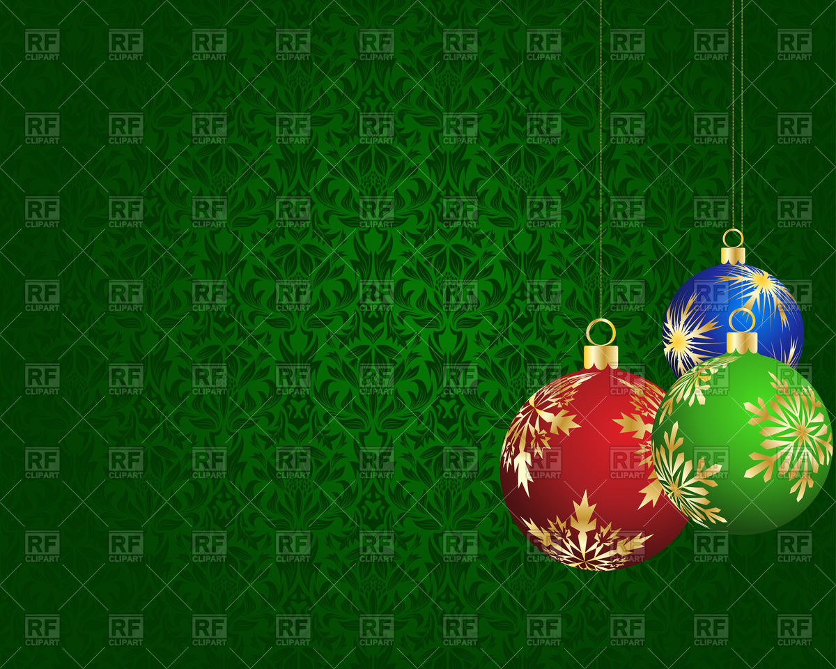 1200x960 Green Christmas Wallpaper And Decoration Vector Image
