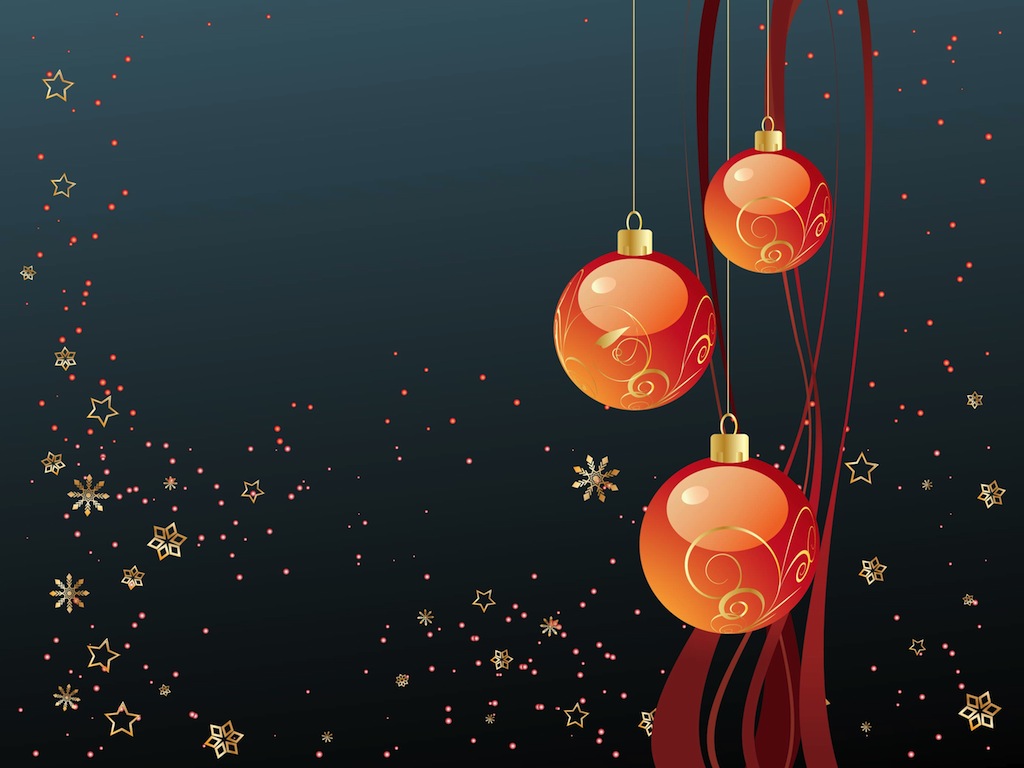 1024x768 Merry Christmas Wallpaper Vector Art Graphics