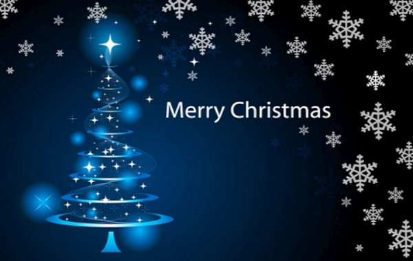 600x380 Merry Christmas Wallpaper Vector Free Download