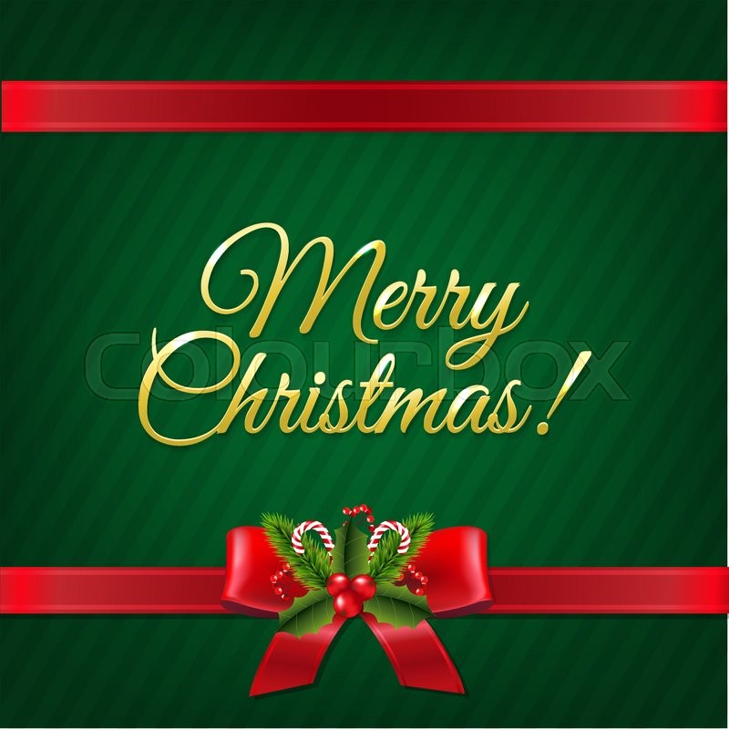 800x800 Vintage Green Christmas Wallpaper With Stock Vector Colourbox