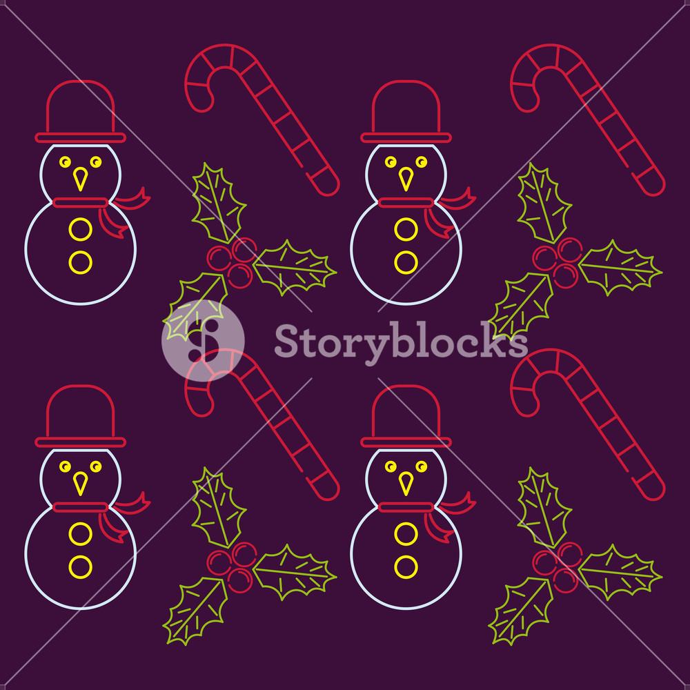 1000x1000 Merry Christmas Wallpaper Snowman Canes Purple Background Vector
