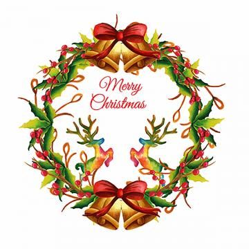 360x360 Watercolor Christmas Wreath, Christmas, Watercolor, Wreath Png