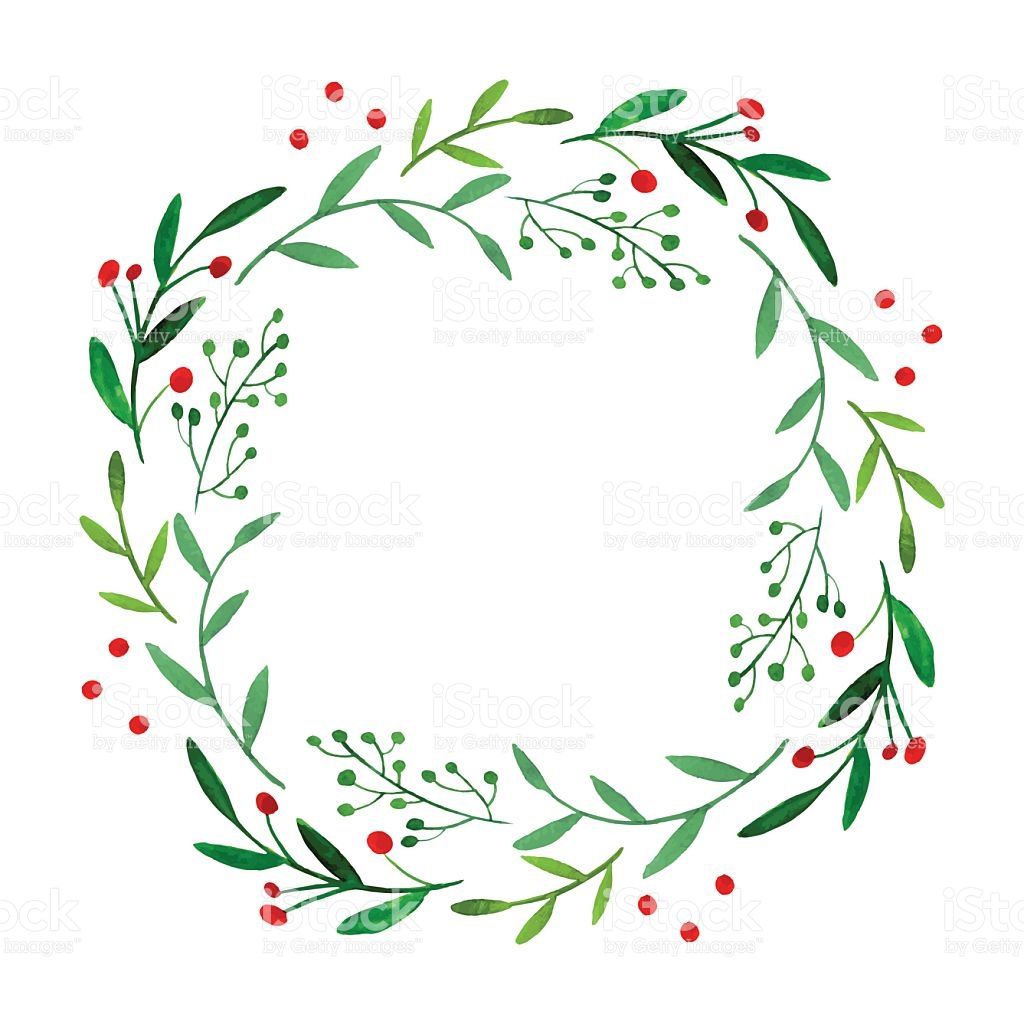 1024x1024 Watercolor Wreath Artsy Wreath Watercolor, Christmas Wreath