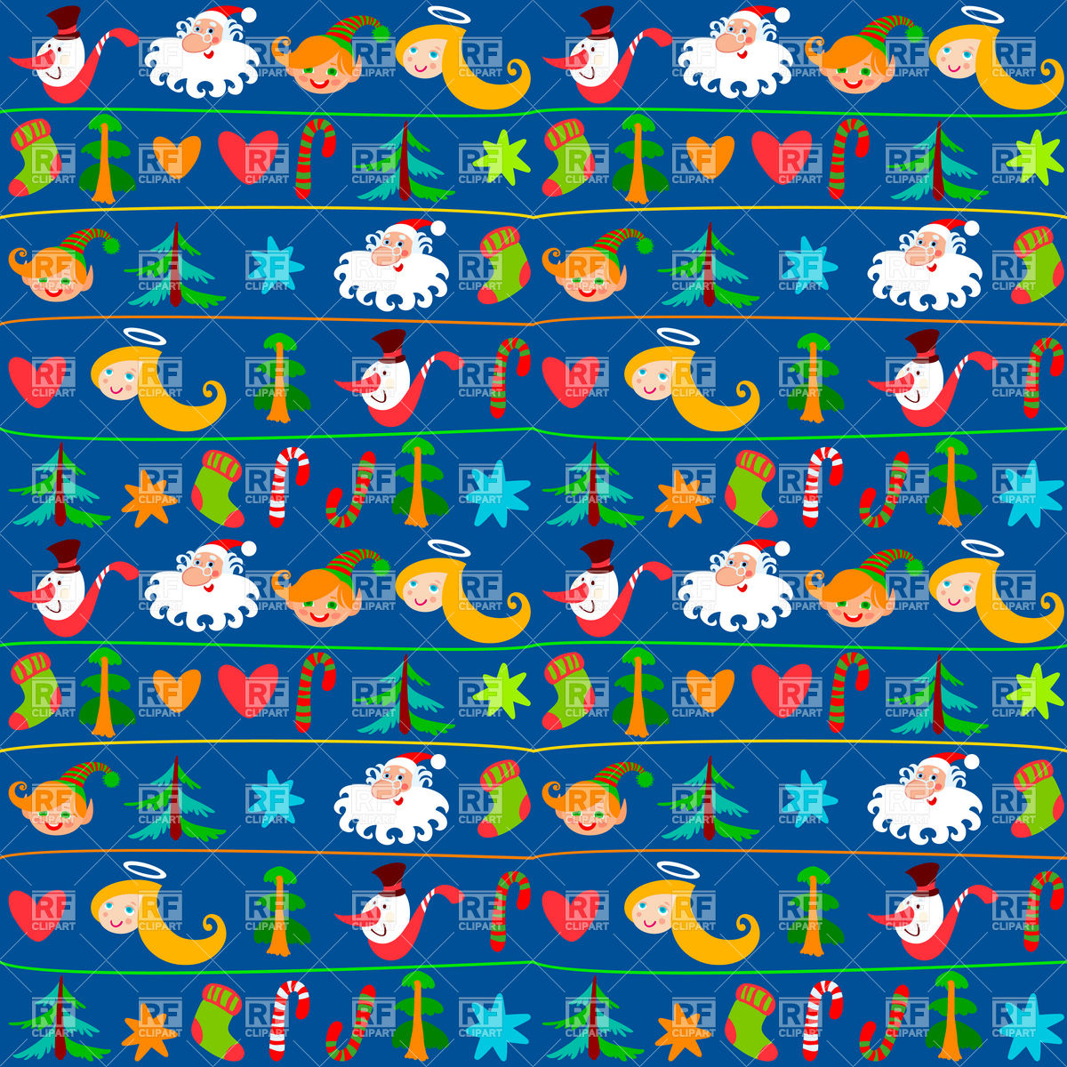 1200x1200 Festive Christmas Background Or Wrapping Paper Vector Image