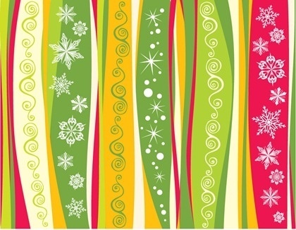 420x326 Snowflake Christmas Wrapping Paper Pattern Free Vector Download
