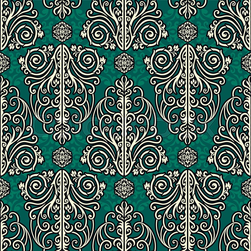 800x800 Vintage Style Rich Pattern, Luxury Stock Vector Colourbox