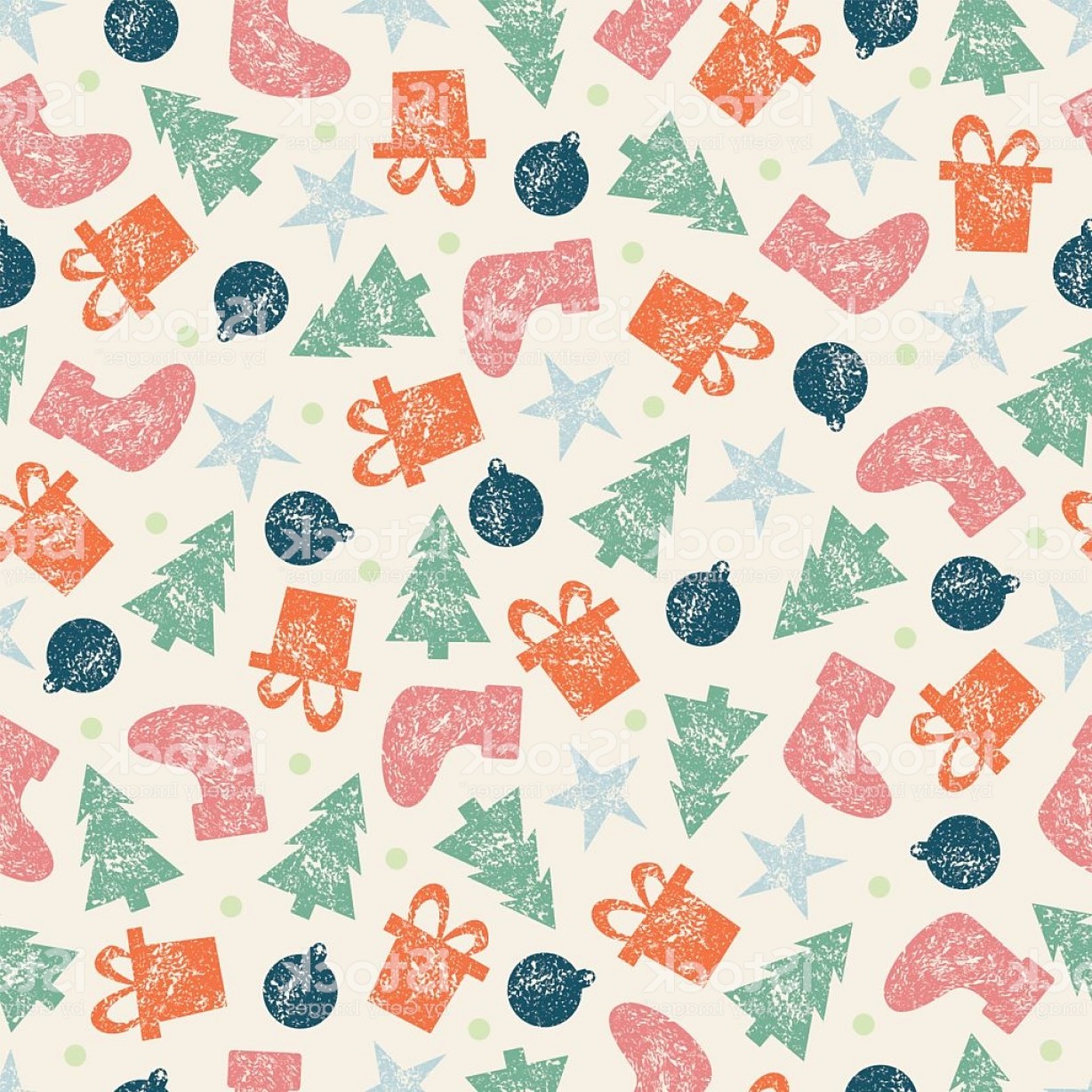 1228x1228 Xmas Vintage Christmas Seamless Pattern For Christmas Wrapping