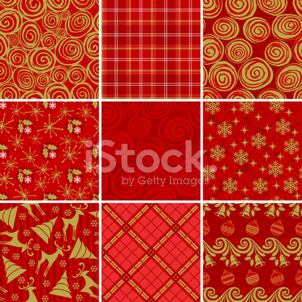 440x440 Christmas Wrapping Paper Stock Vector
