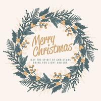 200x200 Christmas Wreath Free Vector Art