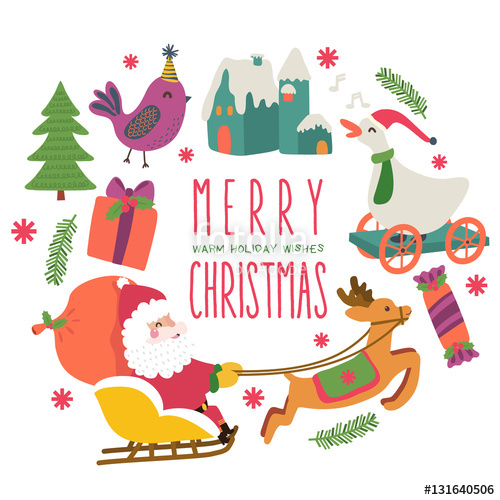 Merry Christmas Wreath Vector Stock Image And Royalty Free Vector 500x500 Merry Christmas Wreath Vector Stock Image And Royalty Free Vector
