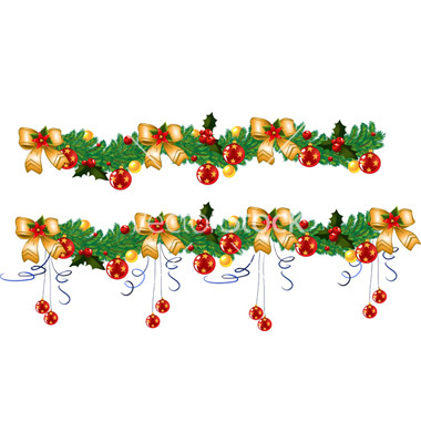 Pictures Of Christmas Garland Vector 380x400 Pictures Of Christmas Garland Vector
