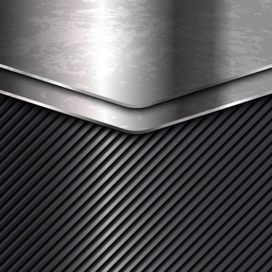 539x539 Chrome Steel With Black Metal Vector Background Free Download