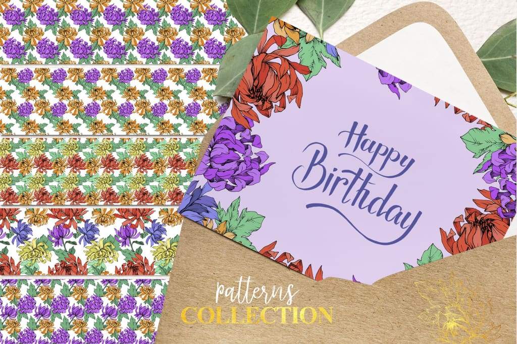 1024x683 Chrysanthemum Vector Flowers Watercolorpng