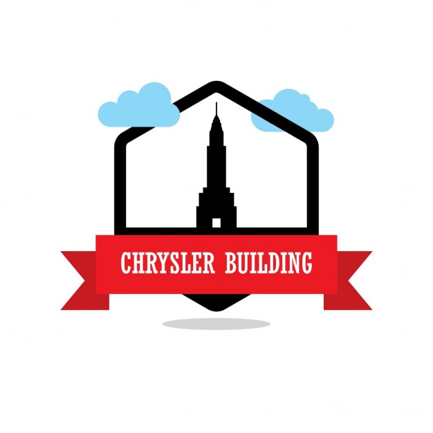 626x626 Chrysler Building, Silhouette Vector Free Download