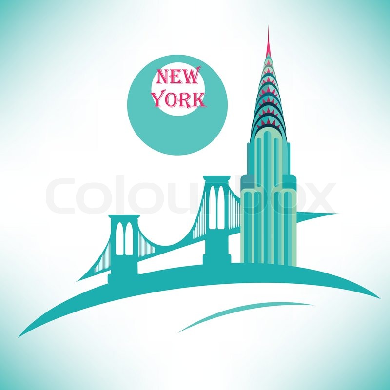 800x800 New York Chrysler Building Icon Stock Vector Colourbox