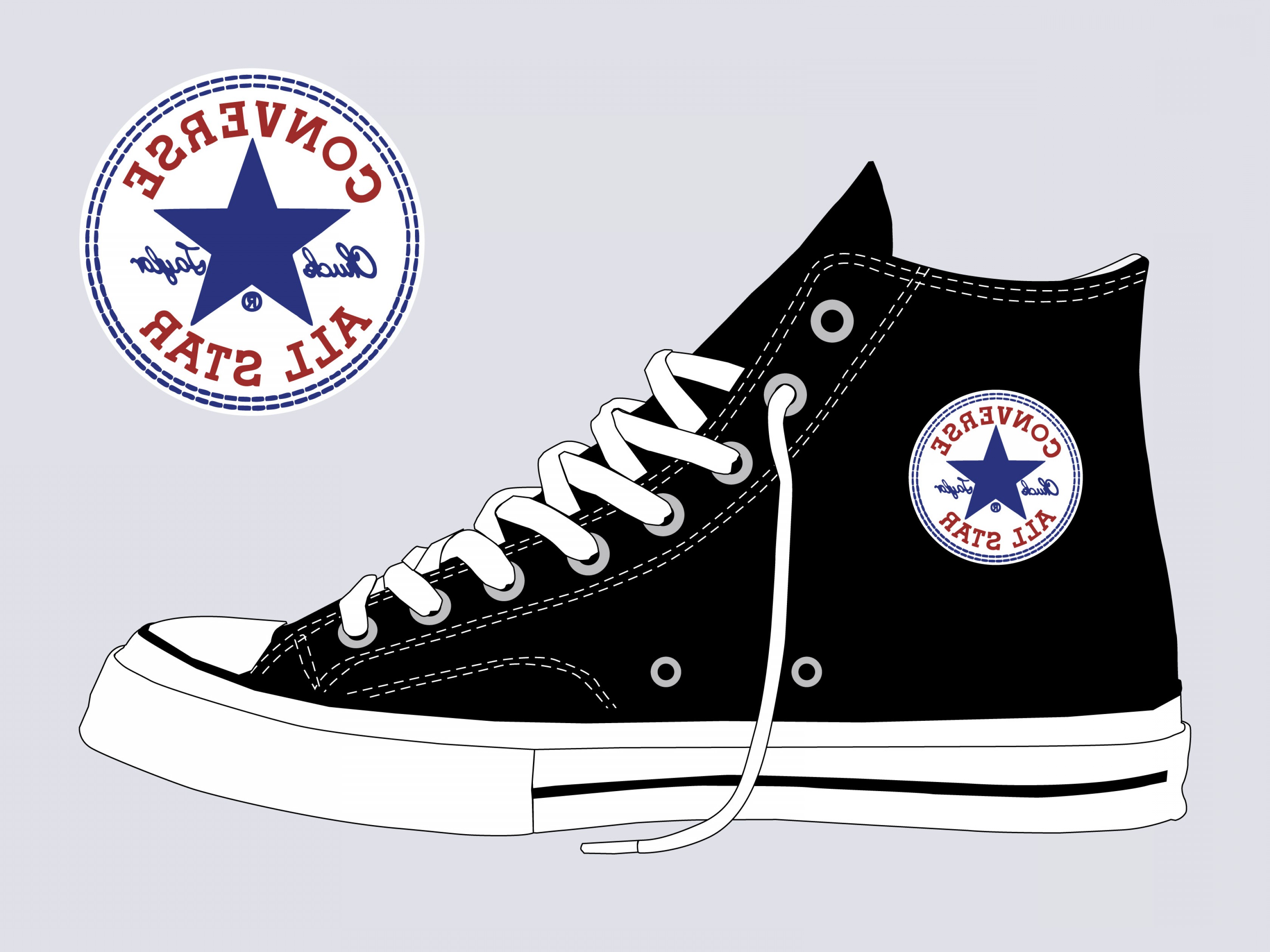 CONVERSE Shoes Svg Png Vector Image Layered Clip Art ...