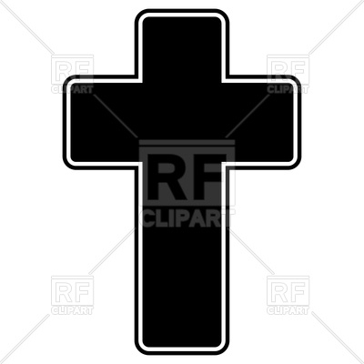 400x400 Church Cross Black Color Icon Vector Image Of Icons And Emblems