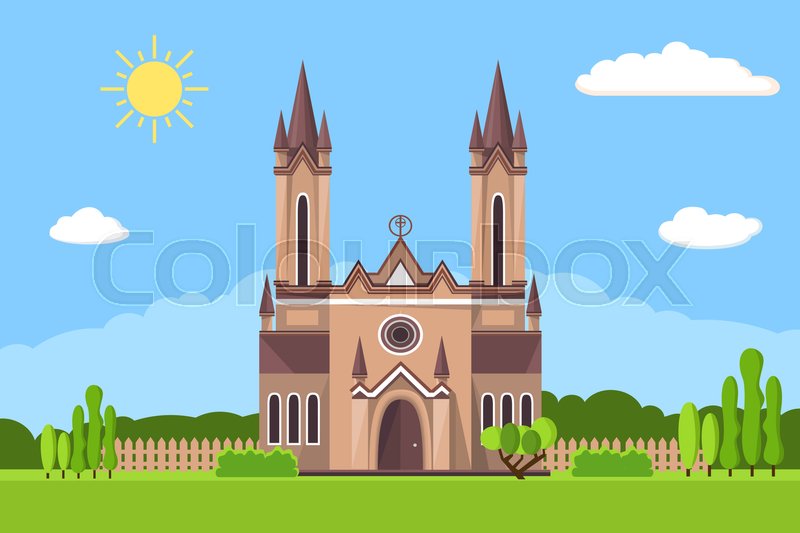 800x533 Church Icon Vector Illustration For Stock Vector Colourbox