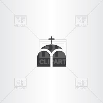 400x400 Church Or Chapel Cross Icon Vector Image Of Icons And Emblems
