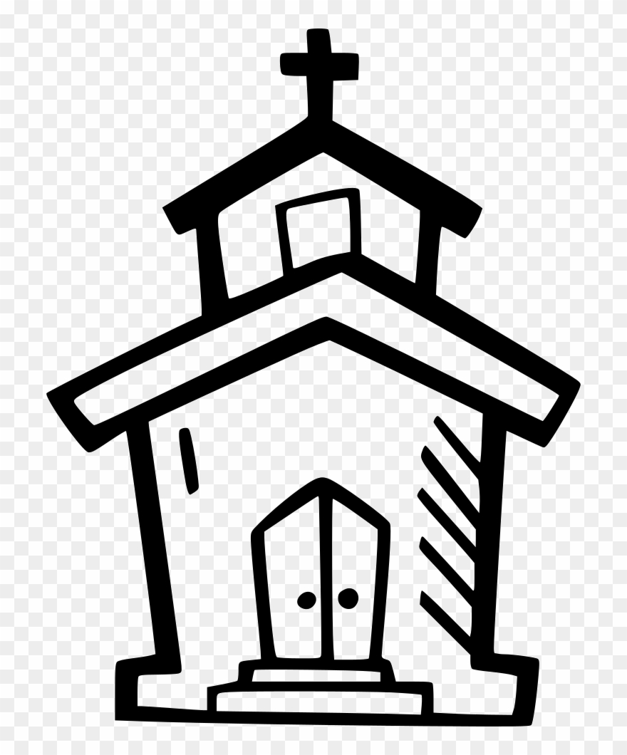 880x1060 Icon Vector Church Png Clipart Black And White Stock