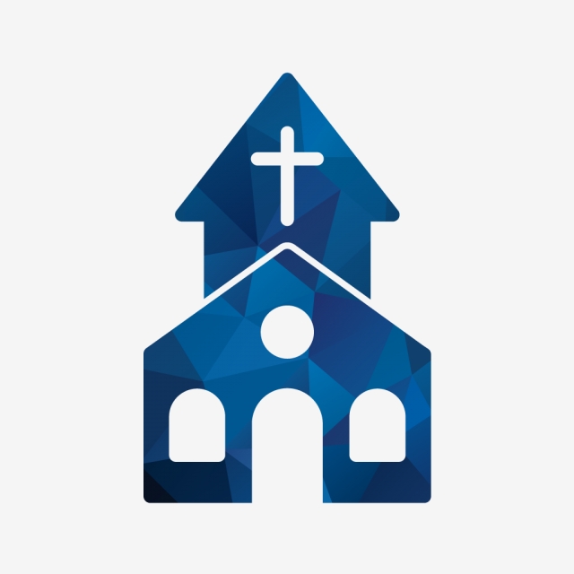 640x640 Vector Church Icon, Church Building, Christian, Church Png