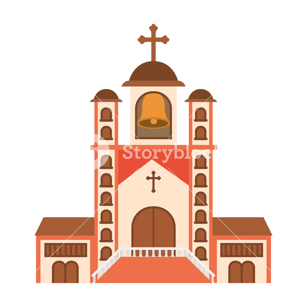 1000x1000 Church With Front View Isolated Icon Vector Illustration Design