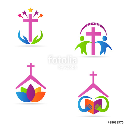 500x500 Christianity Cross Vector Design Represents Church Logos