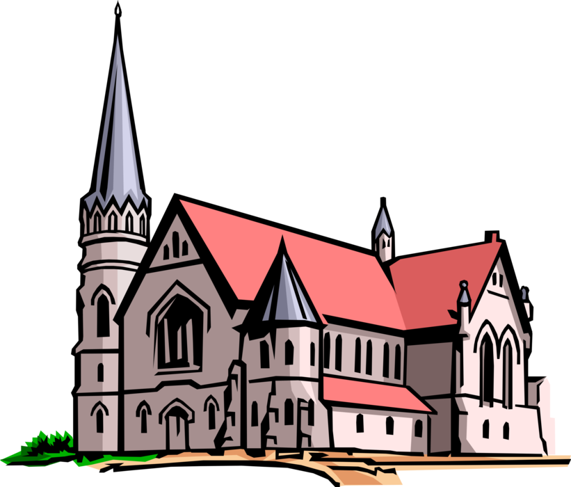 821x700 Church Cathedral With Steeple
