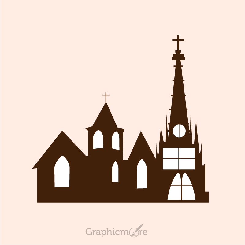 801x801 Church Vector Design Free Vector Download