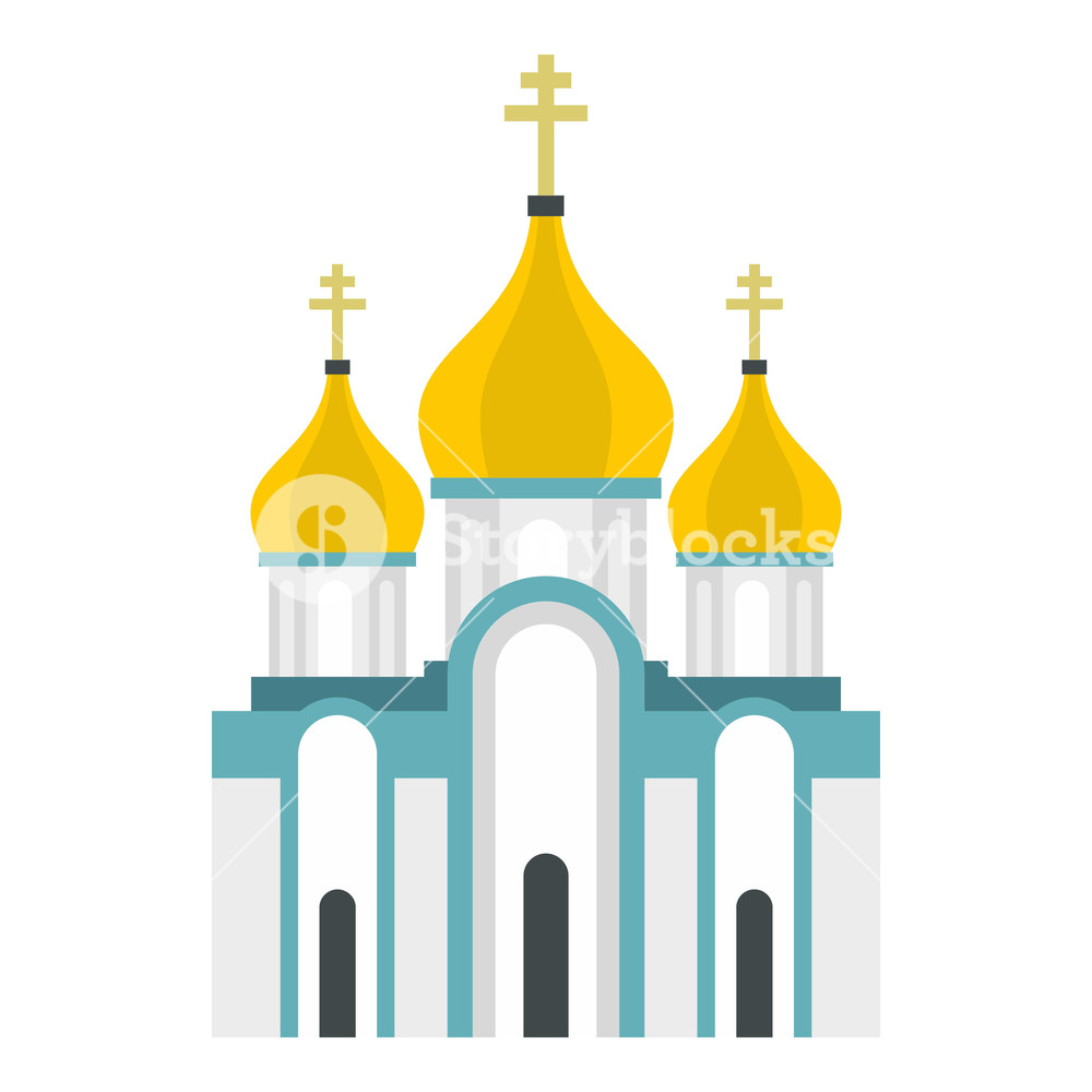 1000x1000 Orthodox Church Icon Flat Illustration Of Church Vector Icon