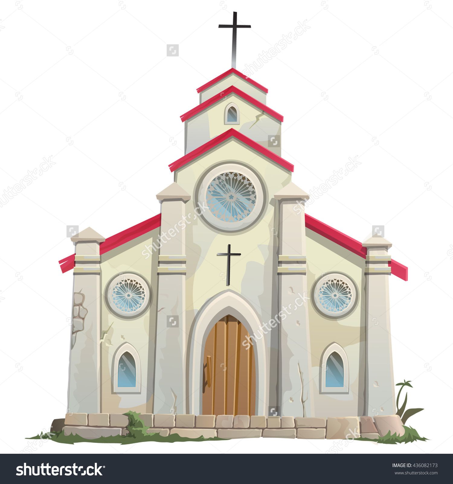 1500x1600 Catholic Church Vector