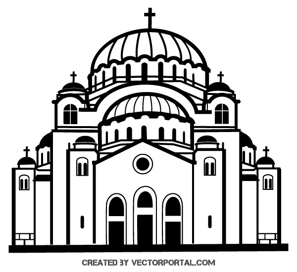600x550 Church Vector Clip Art Download Free Vector Art Free Vectors