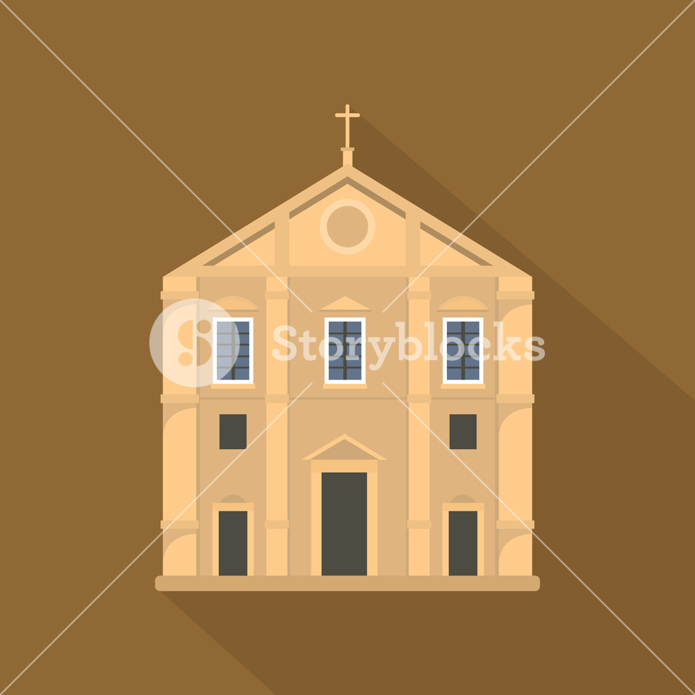 Church Icon Flat Illustration Of Church Vector Icon For Web 1000x1000 Church Icon Flat Illustration Of Church Vector Icon For Web