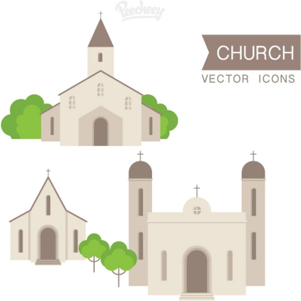 Church Set Illustration Free Vector In Adobe Illustrator 600x600 Church Set Illustration Free Vector In Adobe Illustrator