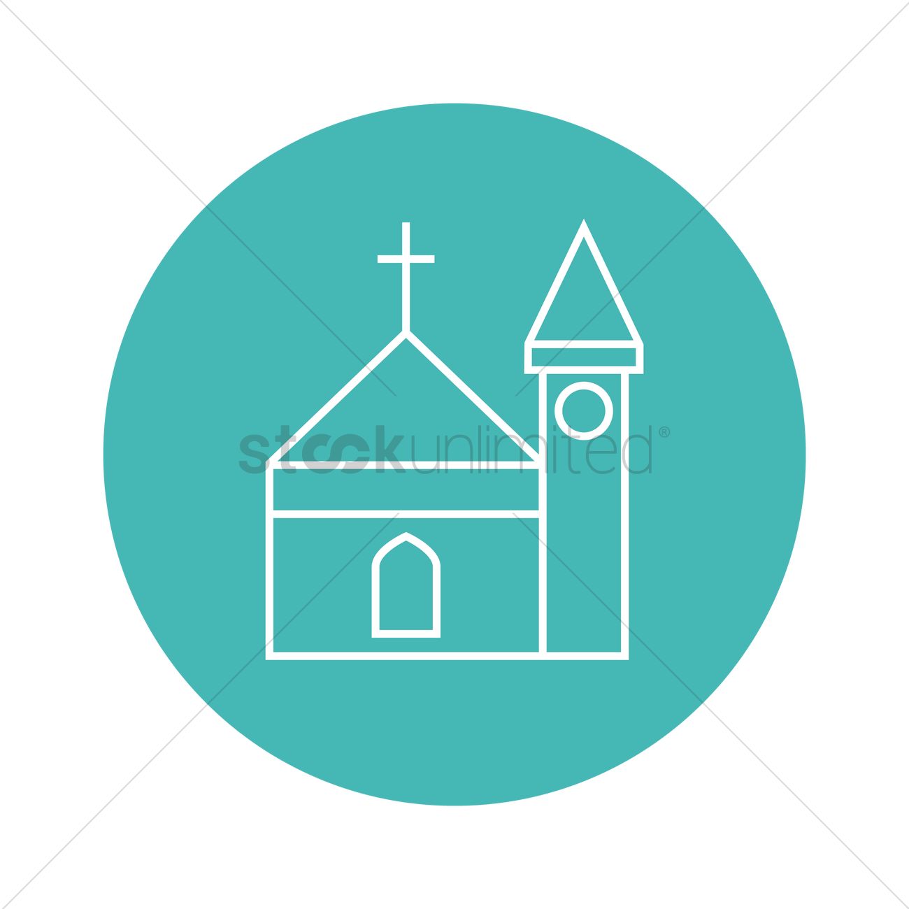 Free A Church Vector Image 1300x1300 Free A Church Vector Image