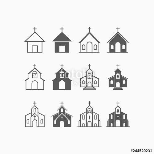 Church Icon Set, Church Vector Stock Image And Royalty Free 500x500 Church Icon Set, Church Vector Stock Image And Royalty Free