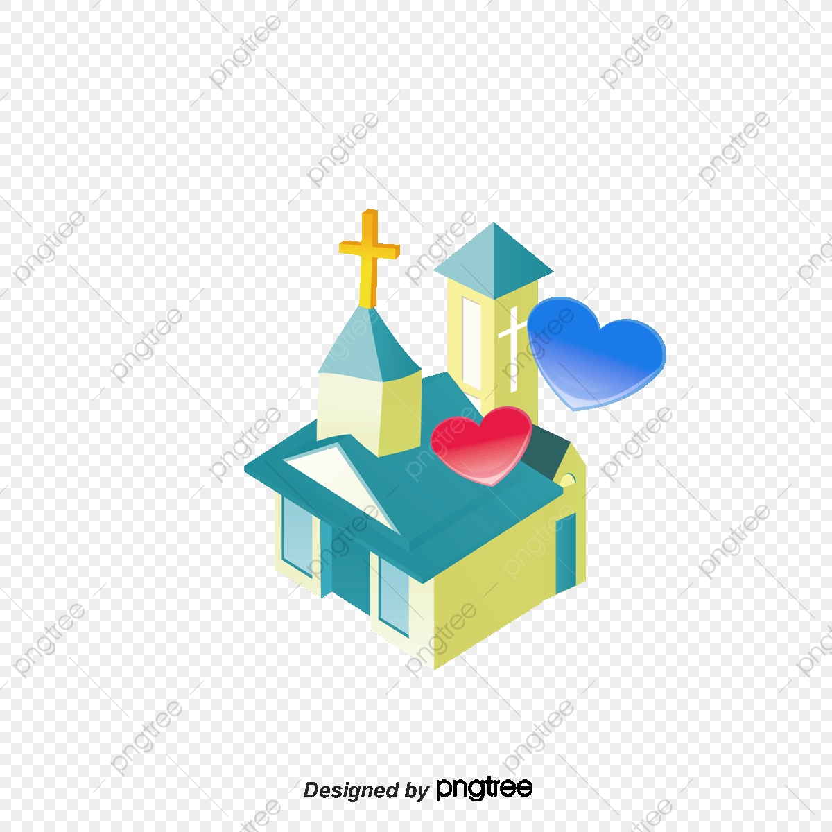 1200x1200 Church Png Vector Material, Building, Hearts, Cross Png And Vector