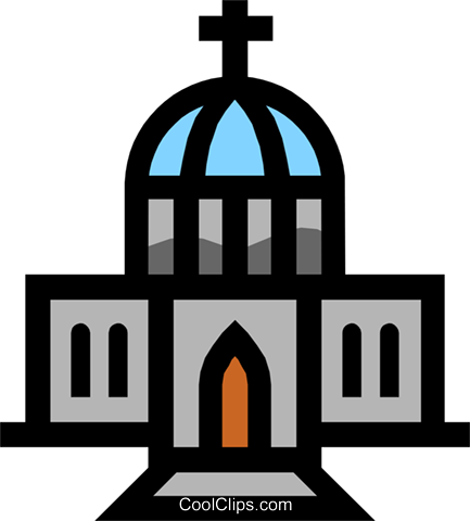 433x480 Symbol Of A Church Royalty Free Vector Clip Art Illustration